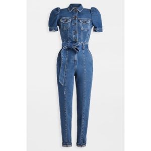 NWT Retrofete Tori Denim Blue Jumpsuit Size M *I SHIP SAME DAY!*